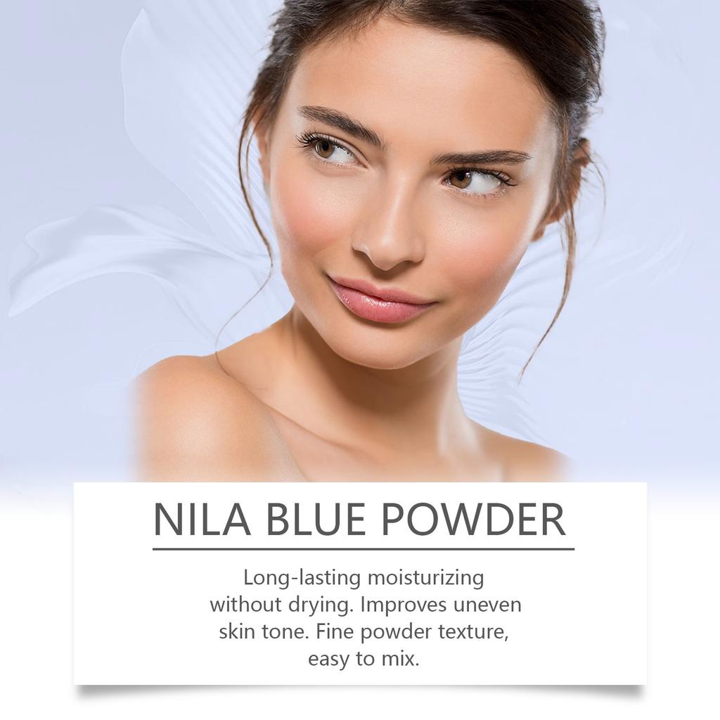 Nila Moroccan Blue Powder Facial Mask – Hydrating & Softening Skin (100g)