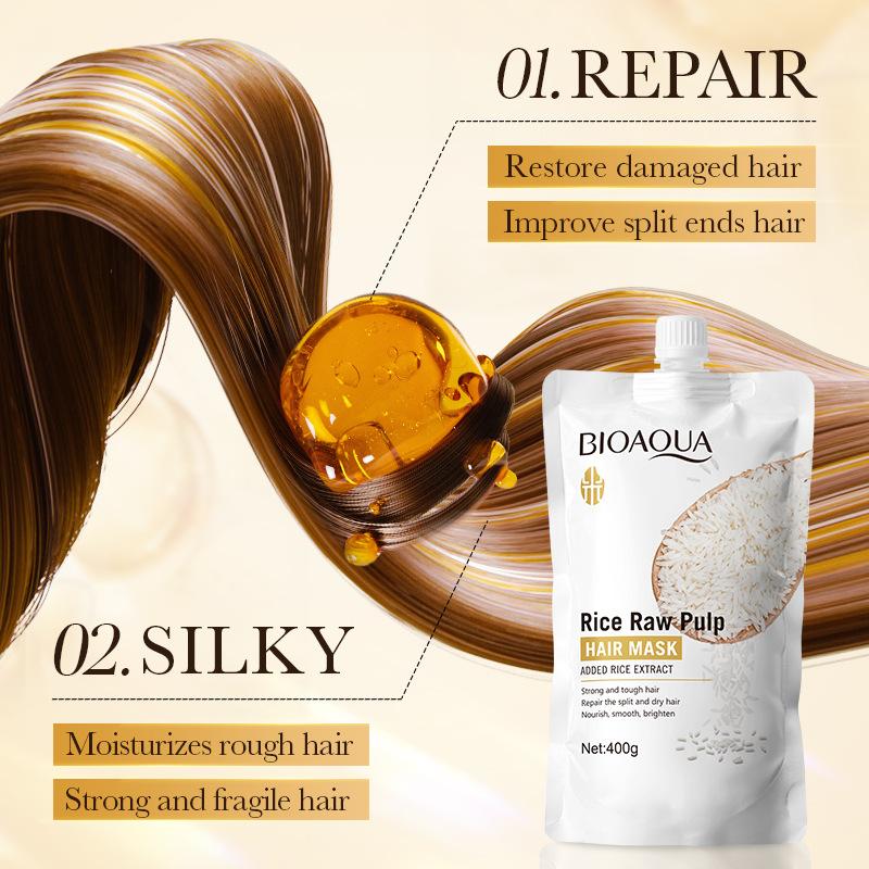 BIOAOUA Smooth Smooth Volume Conditioner & Rice Plasma Hair Mask