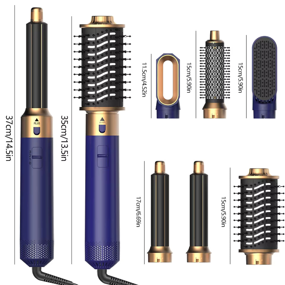 Professional 6-in-1 Hair Dryer Hot Air Comb Styling Tool