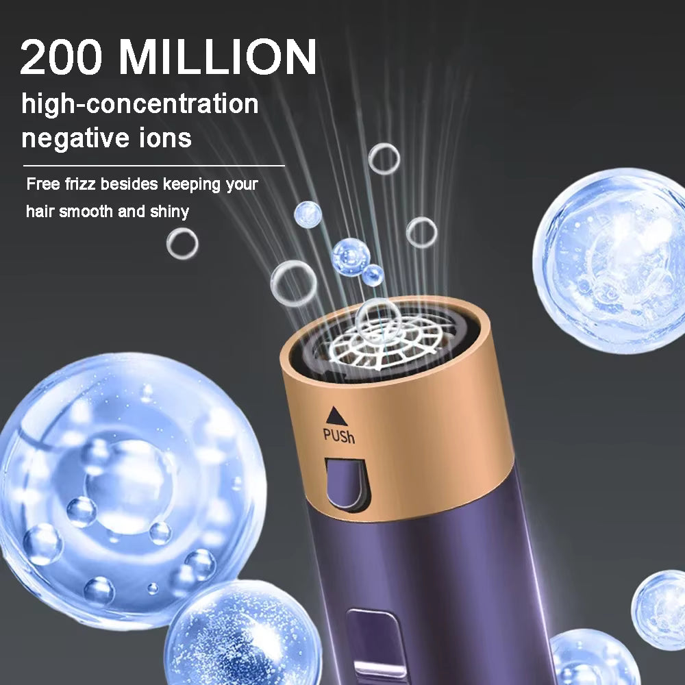 Professional 6-in-1 Hair Dryer Hot Air Comb Styling Tool