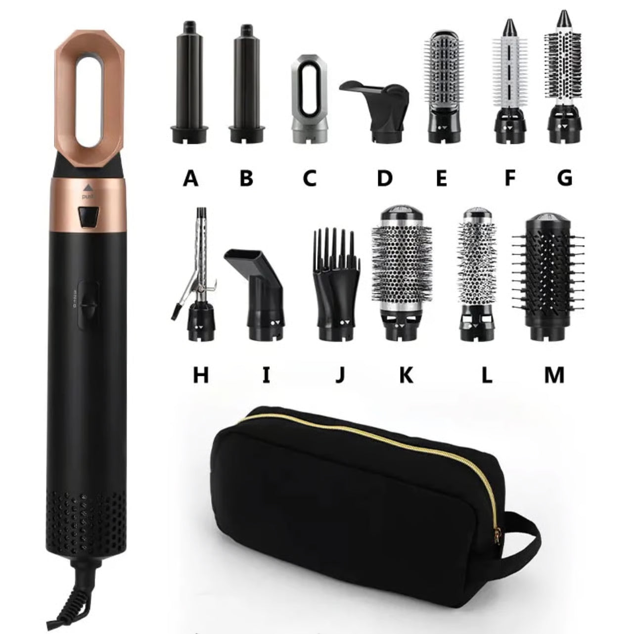Professional Hair Salon 14-in-1 Hot Air Brush Styler – 1200W