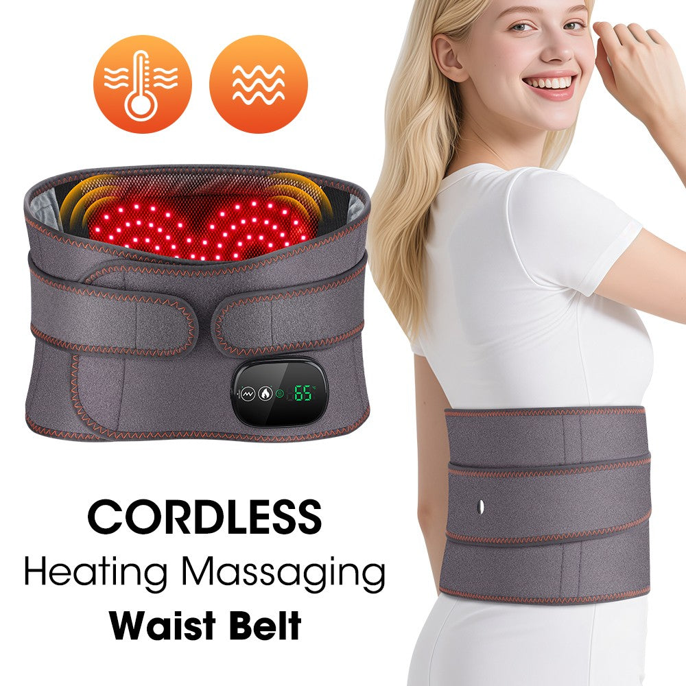 Wireless Heating & Massage Belt – Fast Pain Relief for Lower Back